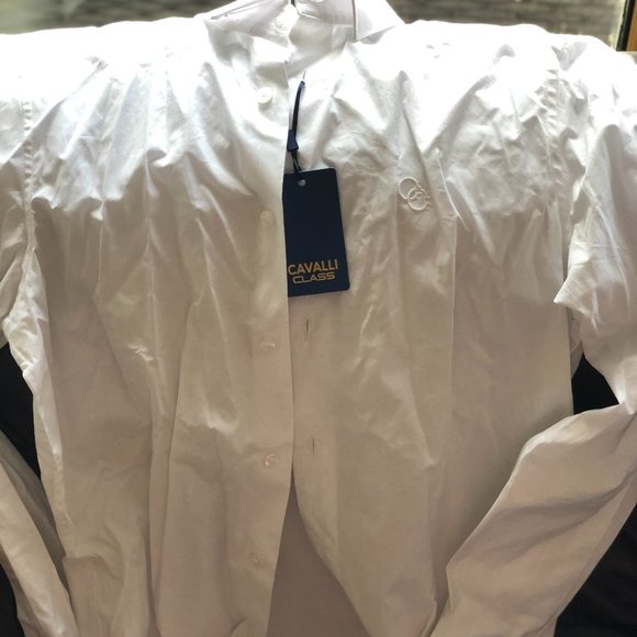 Brand new Cavalli Class men's white dress shirt - Picture 4 of 9